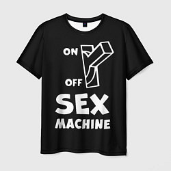 Футболка мужская SEX MACHINE Секс Машина, цвет: 3D-принт
