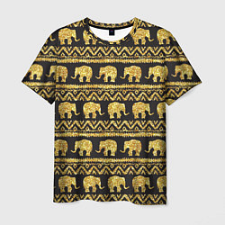 Мужская футболка Золотые слоны