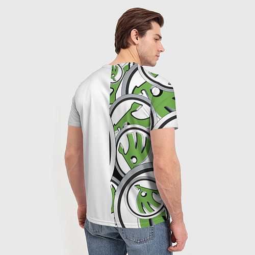 Мужская футболка Skoda Half Pattern Logo / 3D-принт – фото 4
