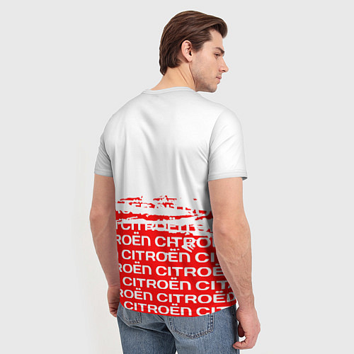 Мужская футболка Citroen Паттерн / 3D-принт – фото 4