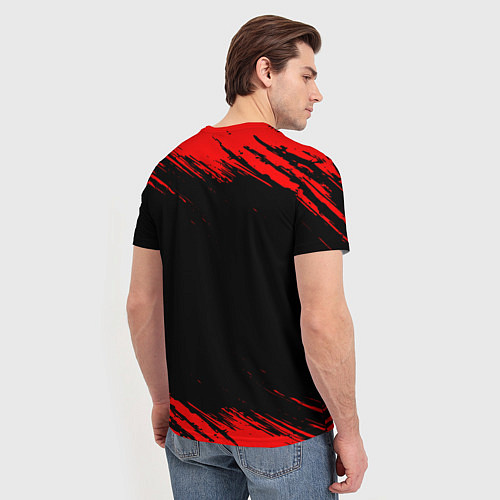 Мужская футболка MINECRAFT - Красный Крипер / 3D-принт – фото 4