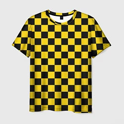 Мужская футболка Такси Шахматные Клетки