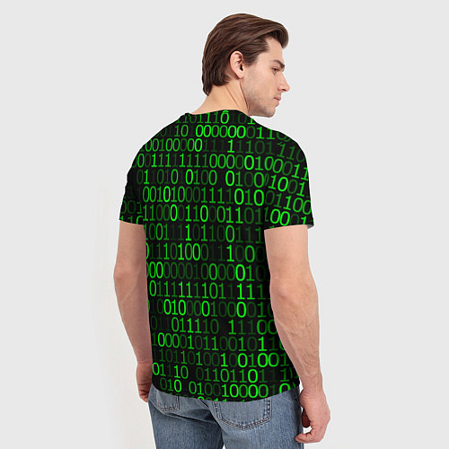 Мужская футболка Бинарный Код Binary Code / 3D-принт – фото 4
