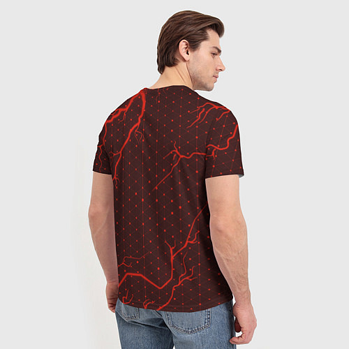Мужская футболка ХАГИ ВАГИ Молнии 4 / 3D-принт – фото 4