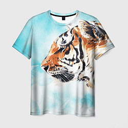 Мужская футболка Tiger paints