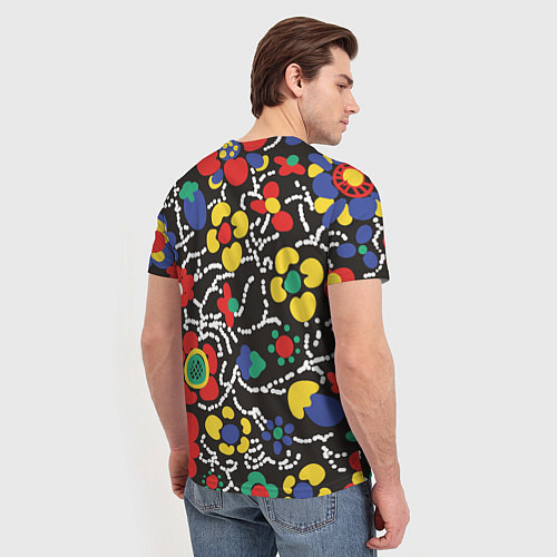 Мужская футболка Узор Цветочный сон / 3D-принт – фото 4