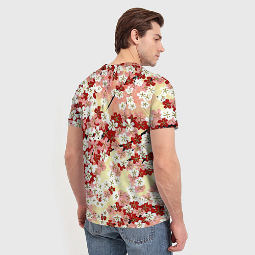 Мужская футболка Цветущая весна / 3D-принт – фото 4