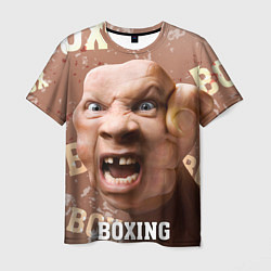 Мужская футболка Boxing - телесный