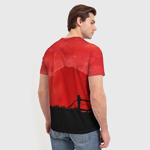Мужская футболка Red JC / 3D-принт – фото 4