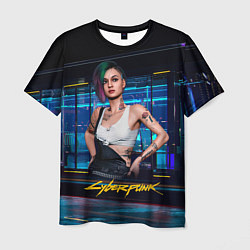 Мужская футболка Judy Джуди Cyberpunk 2077