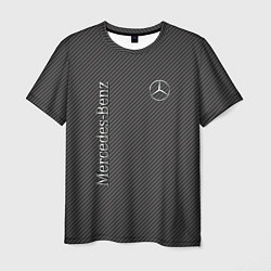 Мужская футболка Mercedes карбоновые полосы