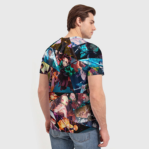 Мужская футболка Kimetsu no aiba Все персонажи / 3D-принт – фото 4