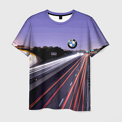 Мужская футболка BMW Ночная трасса