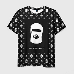 Мужская футболка Узор Black Dope Ski Mask Dope Street Market