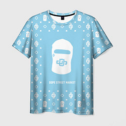 Мужская футболка Узор Sky Blue Dope Ski Mask Dope Street Market