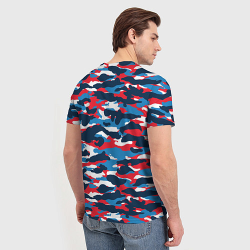 Мужская футболка Камуфляж Цветной / 3D-принт – фото 4