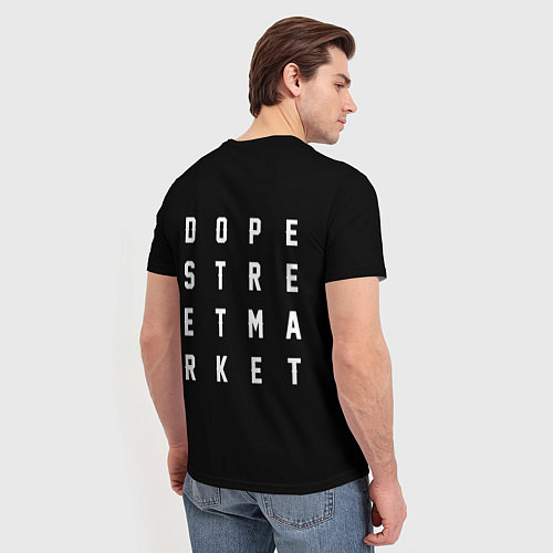 Мужская футболка Узор Black Jorman Air Dope Street Market / 3D-принт – фото 4