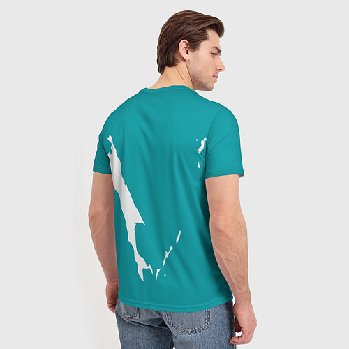 Мужская футболка Сахалин герб / 3D-принт – фото 4