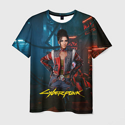 Мужская футболка Panam Cyberpunk2077 Панам