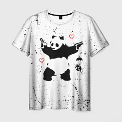 Мужская футболка BANKSY БЭНКСИ панда