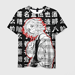 Мужская футболка Майки и иероглифы Токийские мстители