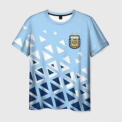 Футболка мужская Сборная Аргентины футбол, цвет: 3D-принт