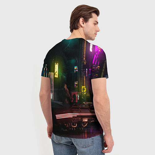 Мужская футболка Judy cyberpunk2077 / 3D-принт – фото 4