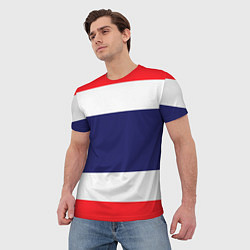 Футболка мужская Фрэнч-стайл, цвет: 3D-принт — фото 2