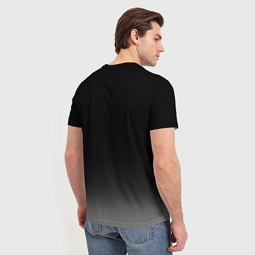 Мужская футболка Звездный черный волк / 3D-принт – фото 4