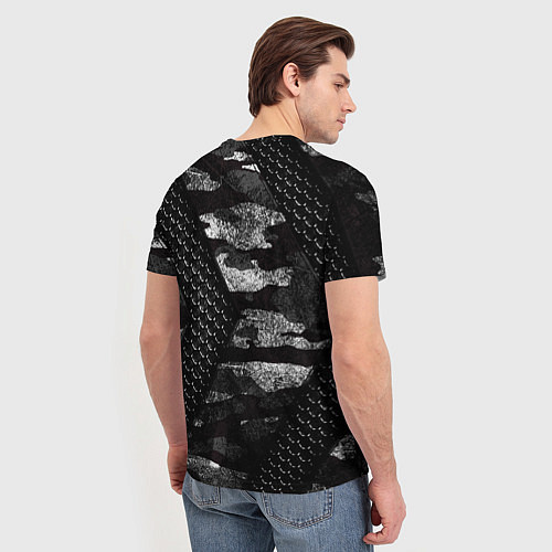 Мужская футболка Рыба и якорь / 3D-принт – фото 4
