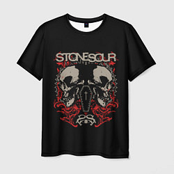 Футболка мужская Stone Sour рок, цвет: 3D-принт