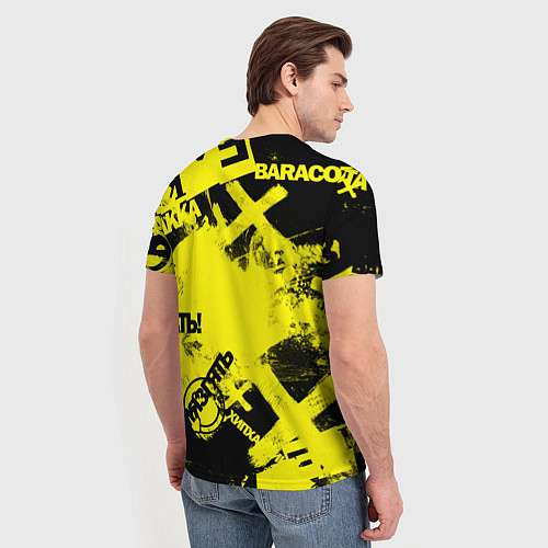 Мужская футболка Черно-желтый беспредел / 3D-принт – фото 4
