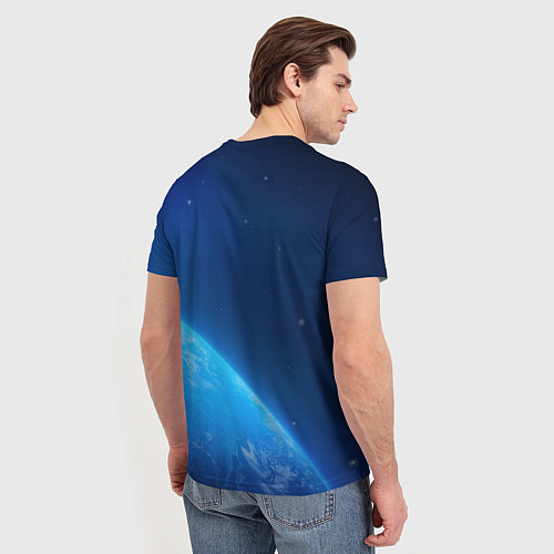 Мужская футболка Юрий Гагарин с голубем 3D / 3D-принт – фото 4