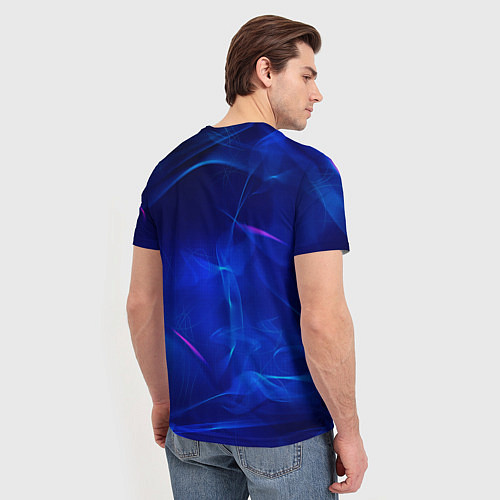 Мужская футболка Inter abstraction / 3D-принт – фото 4
