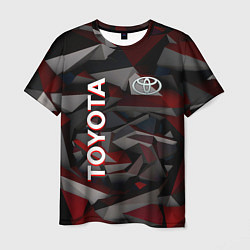 Футболка мужская Toyota тойота abstraction, цвет: 3D-принт