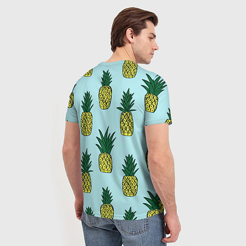 Мужская футболка Рисунок ананасов / 3D-принт – фото 4