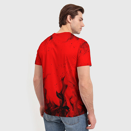 Мужская футболка EXILIA BLACK FIRE / 3D-принт – фото 4