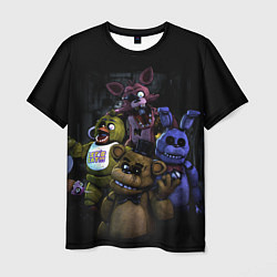 Мужская футболка Five Nights at Freddys - FNAF персонажи игры