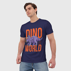 Футболка мужская Dino World, цвет: 3D-принт — фото 2