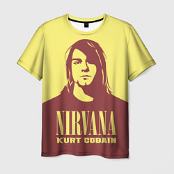 Футболка мужская Nirvana - Kurt Cobain, цвет: 3D-принт