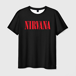 Мужская футболка Nirvana in Red