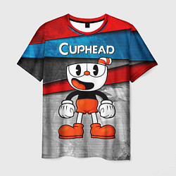 Футболка мужская Cuphead Красная чашечка, цвет: 3D-принт