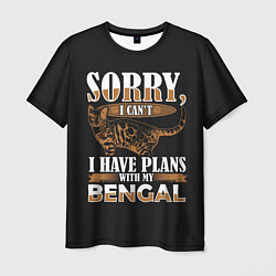 Мужская футболка Бенгальская Кошка Bengal Cat