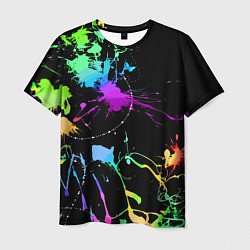 Мужская футболка Neon vanguard fashion pattern