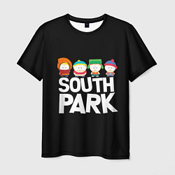 Мужская футболка Южный парк мультфильм - персонажи