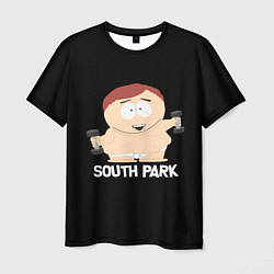 Мужская футболка Южный парк - Эрик с гантелями