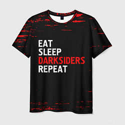 Футболка мужская Eat Sleep Darksiders Repeat Краска, цвет: 3D-принт