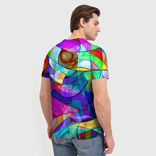 Мужская футболка Геометрический паттерн Абстракция / 3D-принт – фото 4