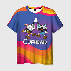 Мужская футболка Веселые чашечки - Cuphead