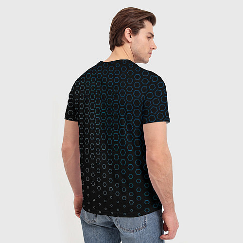Мужская футболка ДЭУ - Соты / 3D-принт – фото 4
